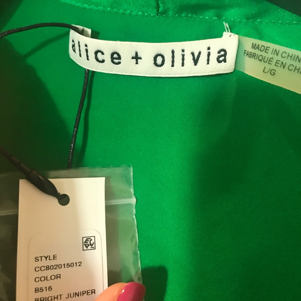 LAST ONE//100% AUTHENTIC Alice & Olivia Blouse - Picture 3 of 4